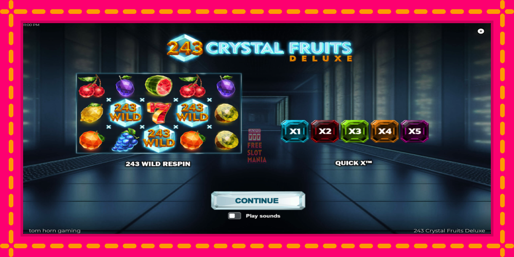 Automat 243 Crystal Fruits Deluxe z jasną grafiką, zdjęcie 1