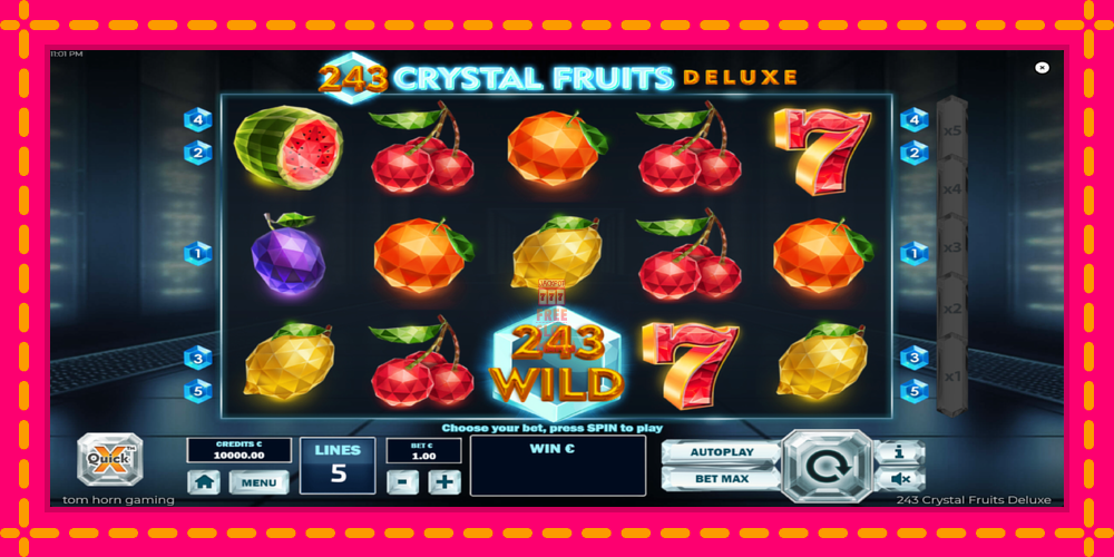 Automat 243 Crystal Fruits Deluxe z jasną grafiką, zdjęcie 2