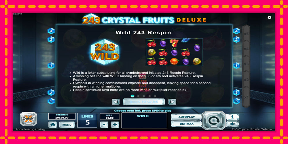 Automat 243 Crystal Fruits Deluxe z jasną grafiką, zdjęcie 5