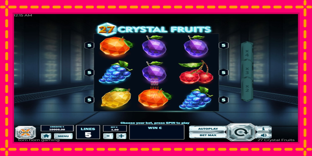 Automat 27 Crystal Fruits z jasną grafiką, zdjęcie 2