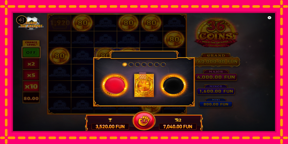 Automat 36 Coins Score The Jackpot z jasną grafiką, zdjęcie 6