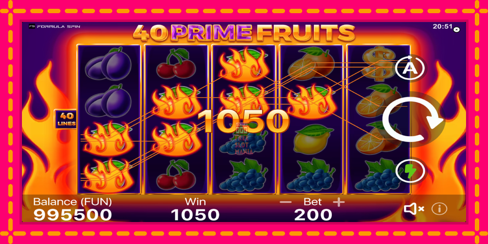 Automat 40 Prime Fruits z jasną grafiką, zdjęcie 4