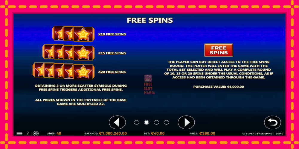 Automat 40 Super 7 Free Spins z jasną grafiką, zdjęcie 6