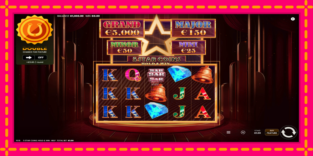 Automat 5 Star Coins: Hold & Win z jasną grafiką, zdjęcie 2