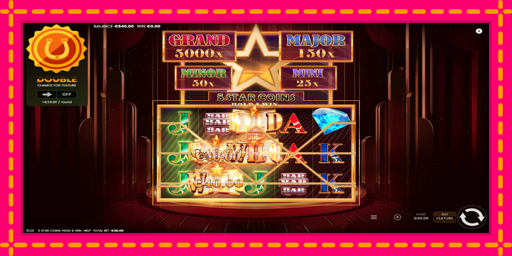 Automat 5 Star Coins: Hold & Win z jasną grafiką, zdjęcie 3