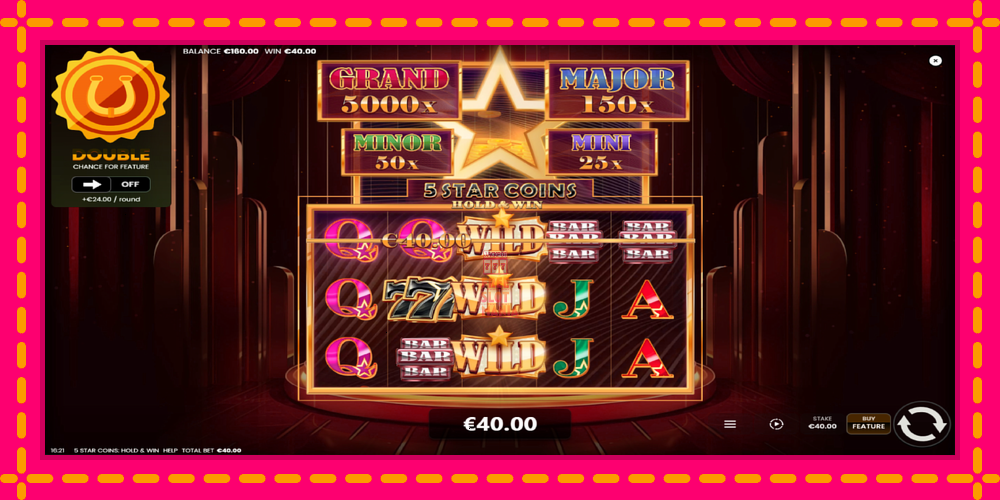 Automat 5 Star Coins: Hold & Win z jasną grafiką, zdjęcie 4