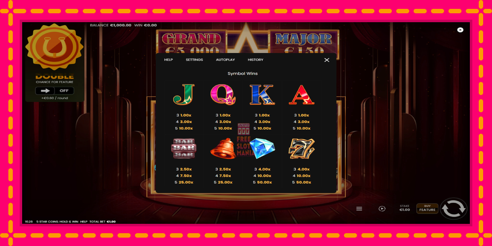 Automat 5 Star Coins: Hold & Win z jasną grafiką, zdjęcie 5