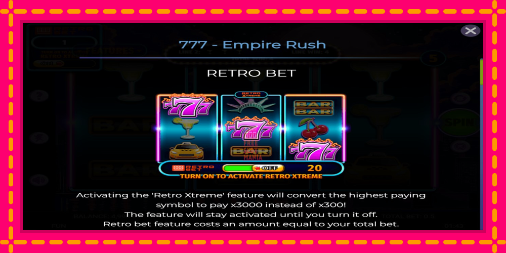 Automat 777 Empire Rush z jasną grafiką, zdjęcie 4