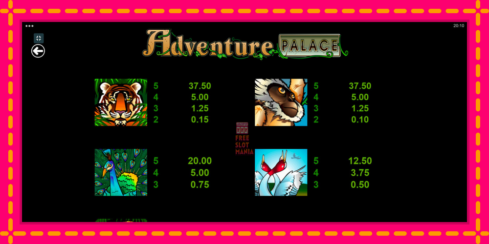 Automat Adventure Palace z jasną grafiką, zdjęcie 7