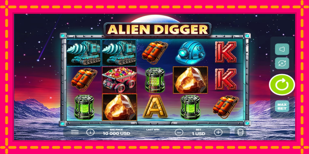 Automat Alien Digger z jasną grafiką, zdjęcie 1