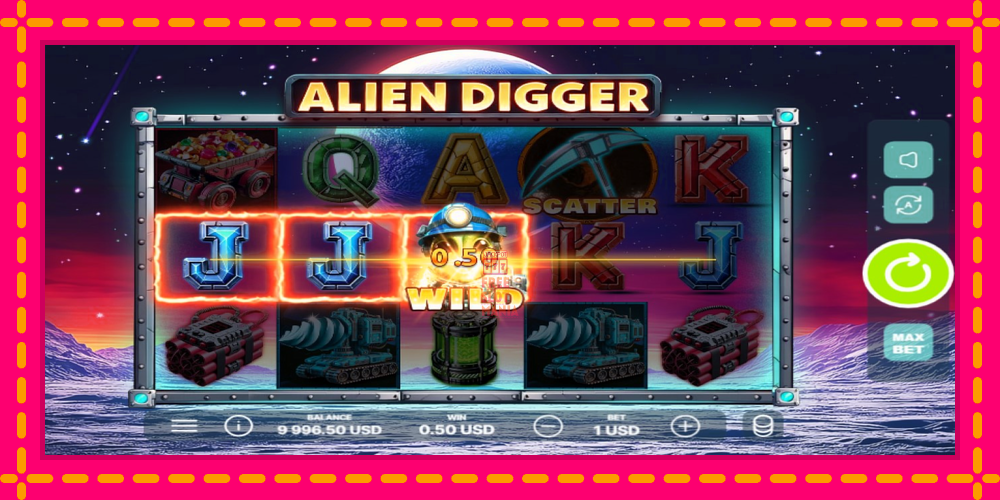 Automat Alien Digger z jasną grafiką, zdjęcie 2