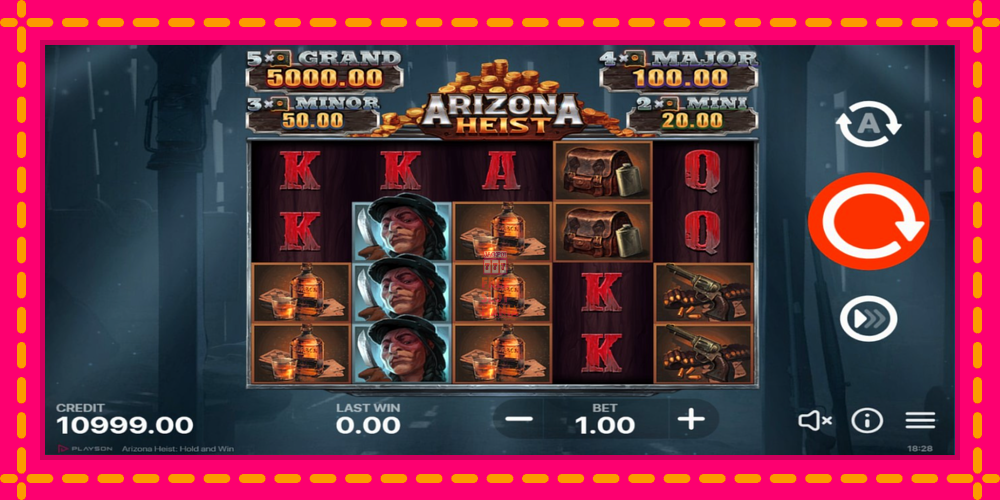 Automat Arizona Heist z jasną grafiką, zdjęcie 2