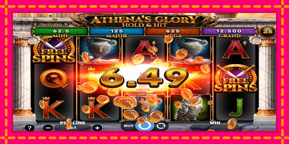 Automat Athenas Glory Hold & Hit z jasną grafiką, zdjęcie 3