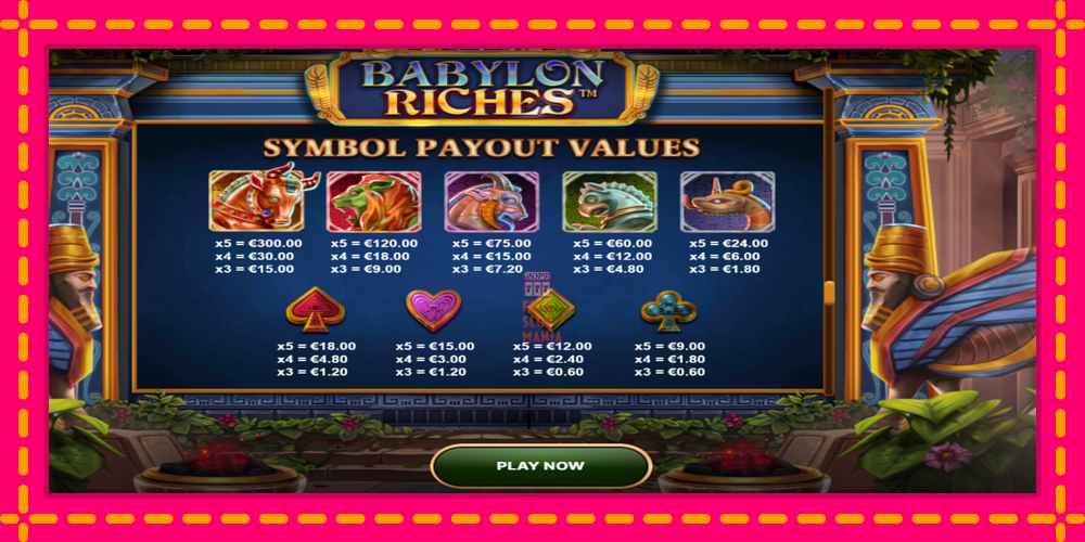 Automat Babylon Riches z jasną grafiką, zdjęcie 6