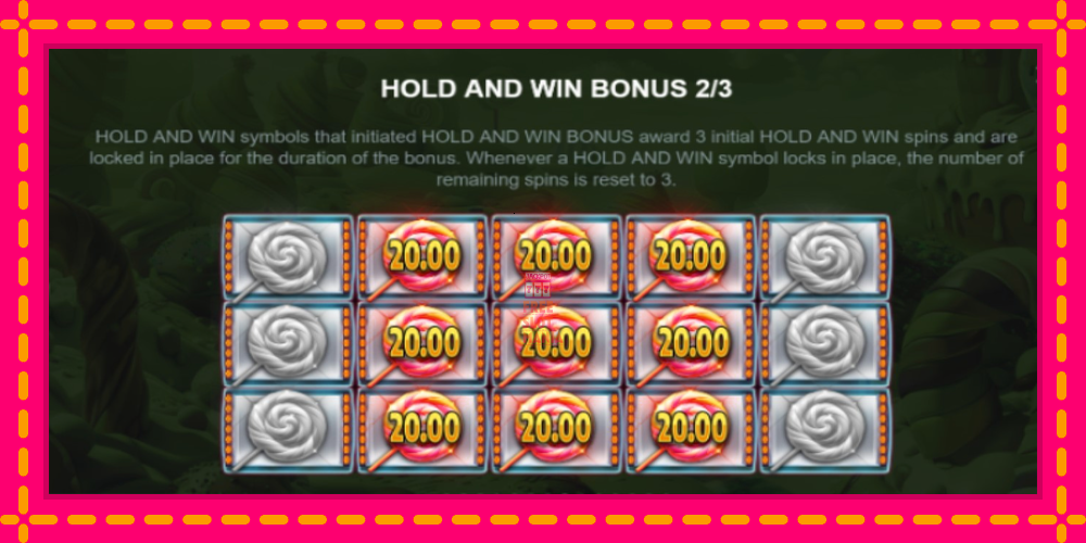 Automat Bets10 Candy 7s Hold and Win z jasną grafiką, zdjęcie 5