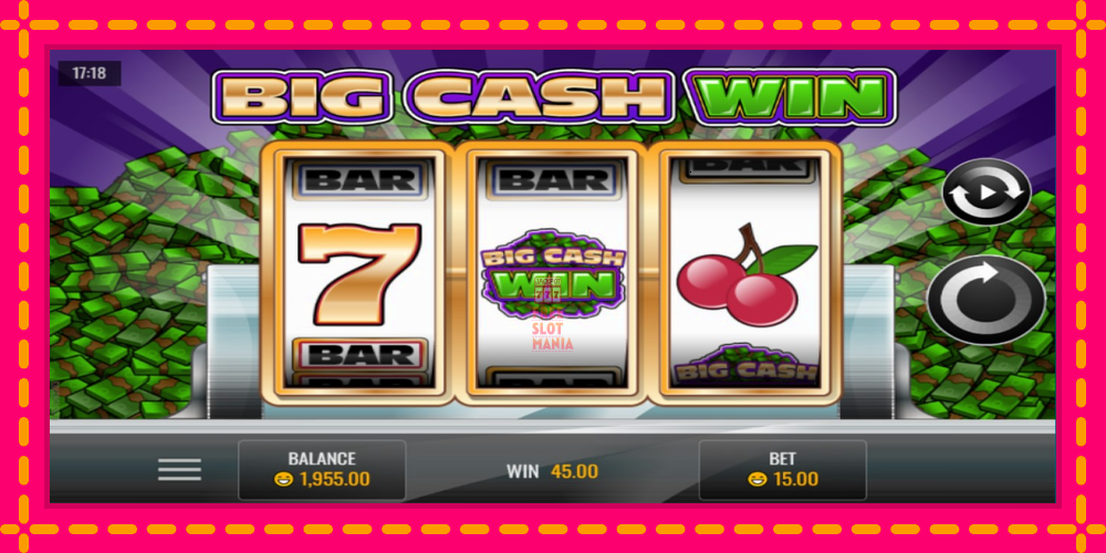 Automat Big Cash Win z jasną grafiką, zdjęcie 3