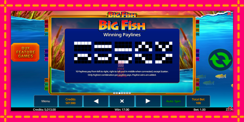 Automat Big Fish z jasną grafiką, zdjęcie 6