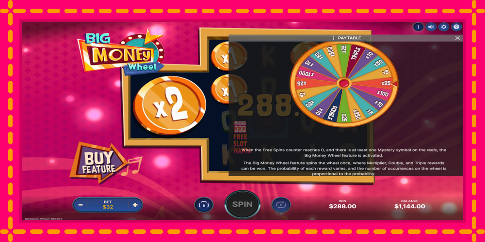 Automat Big Money Wheel z jasną grafiką, zdjęcie 7