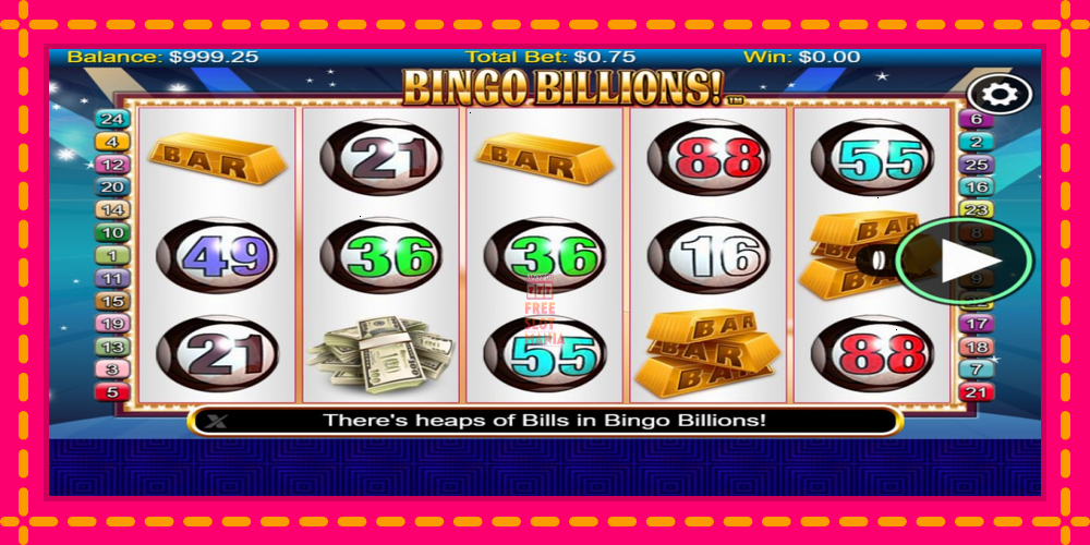 Automat Bingo Billions z jasną grafiką, zdjęcie 1