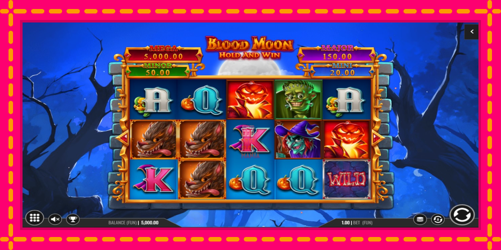 Automat Blood Moon Hold and Win z jasną grafiką, zdjęcie 1