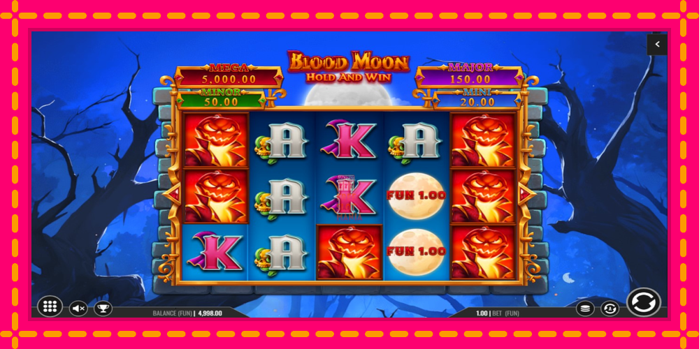 Automat Blood Moon Hold and Win z jasną grafiką, zdjęcie 2