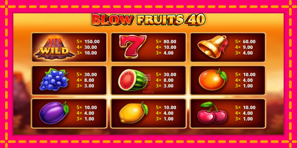 Automat Blow Fruits 40 z jasną grafiką, zdjęcie 4