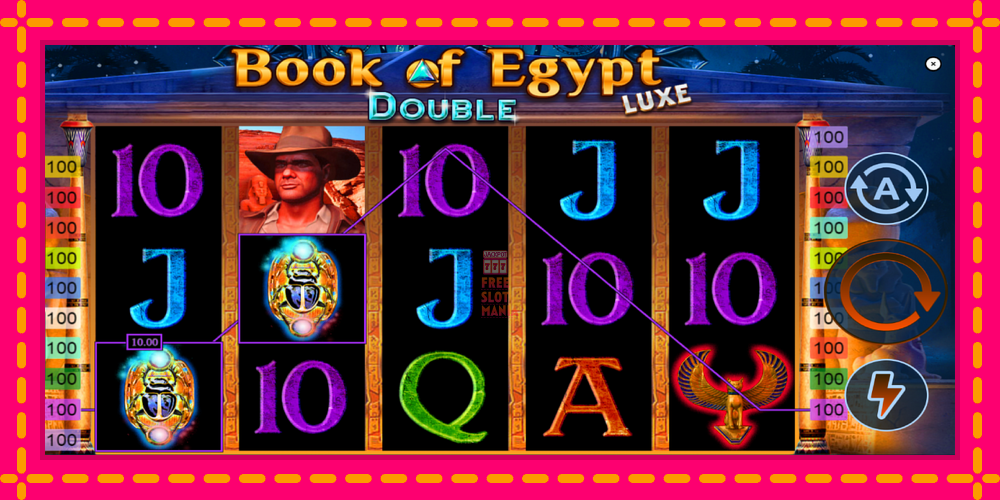 Automat Book of Egypt Double Luxe z jasną grafiką, zdjęcie 3