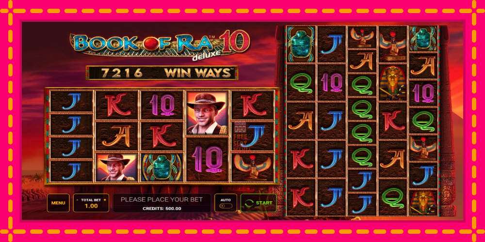 Automat Book of Ra Deluxe 10 Win Ways z jasną grafiką, zdjęcie 1