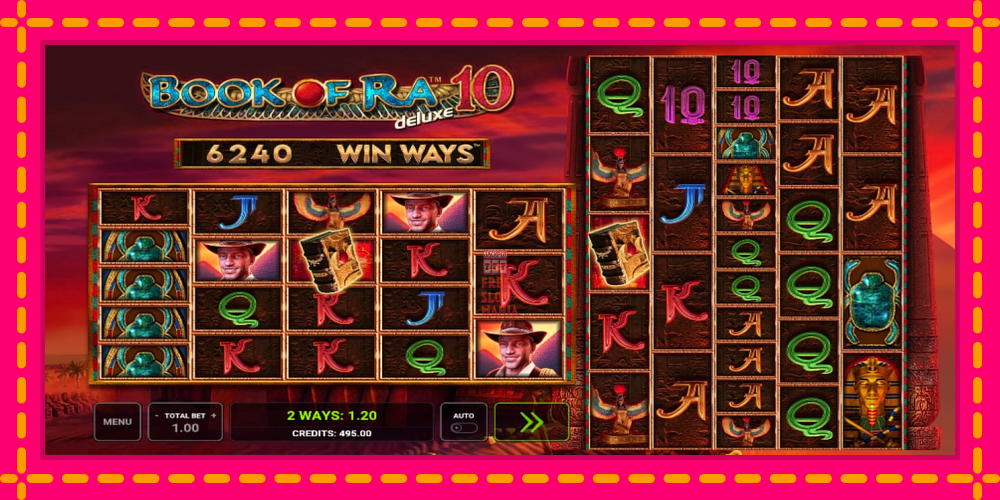 Automat Book of Ra Deluxe 10 Win Ways z jasną grafiką, zdjęcie 2