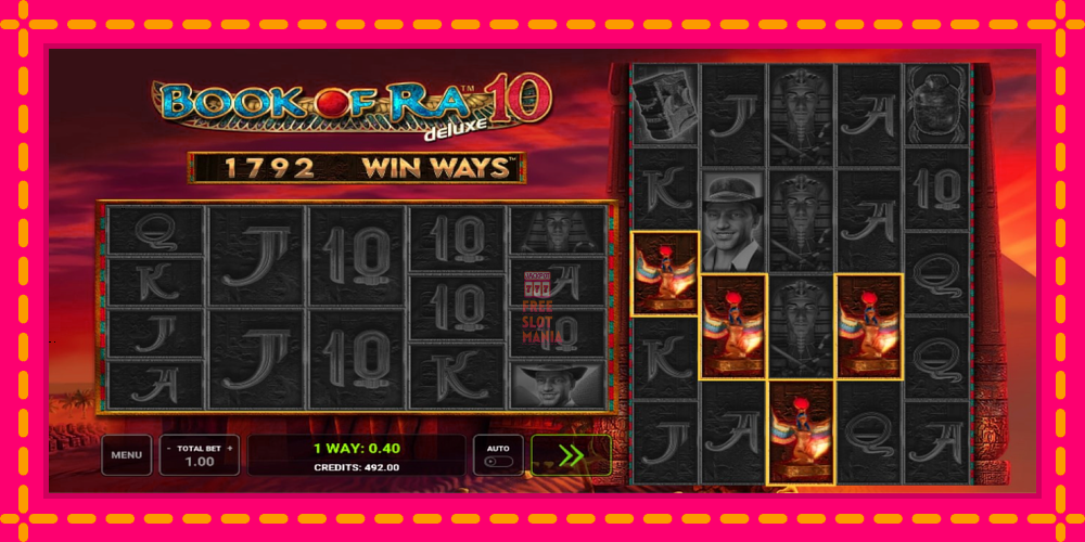 Automat Book of Ra Deluxe 10 Win Ways z jasną grafiką, zdjęcie 3