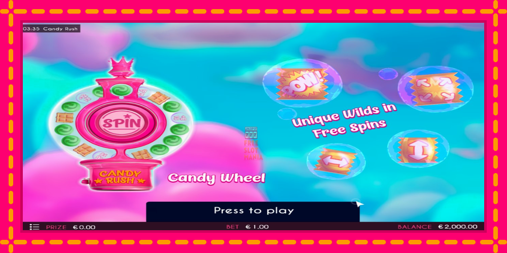 Automat Candy Rush z jasną grafiką, zdjęcie 1