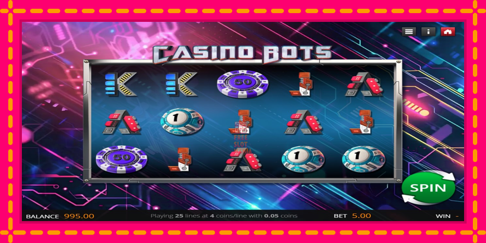 Automat Casino Bots z jasną grafiką, zdjęcie 1