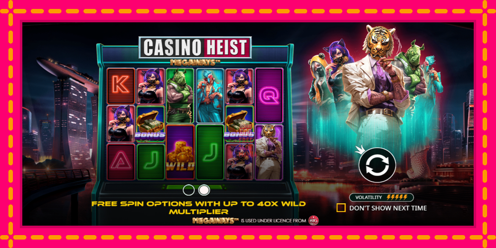 Automat Casino Heist Megaways z jasną grafiką, zdjęcie 1