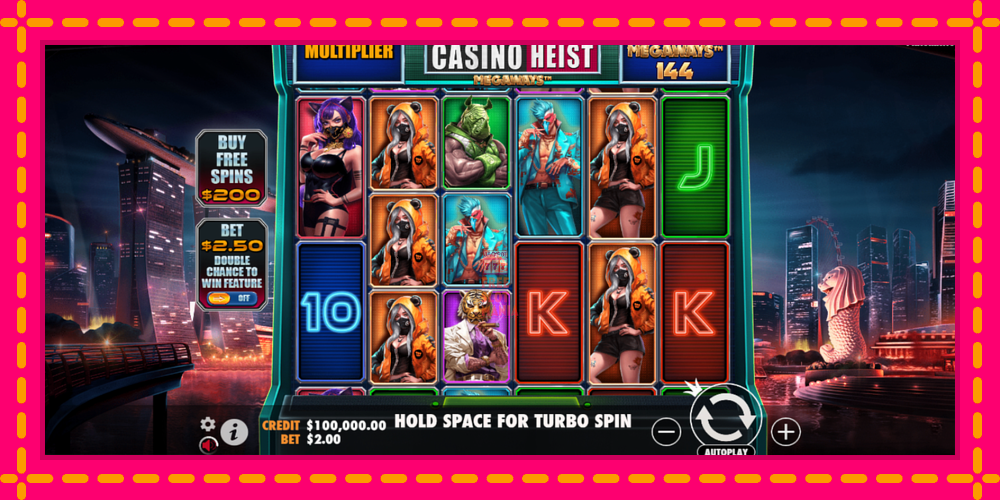 Automat Casino Heist Megaways z jasną grafiką, zdjęcie 2