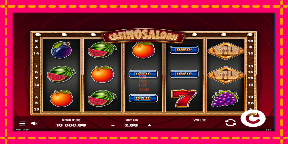 Automat Casino Saloon z jasną grafiką, zdjęcie 1