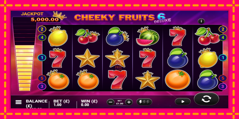 Automat Cheeky Fruits 6 Deluxe z jasną grafiką, zdjęcie 1