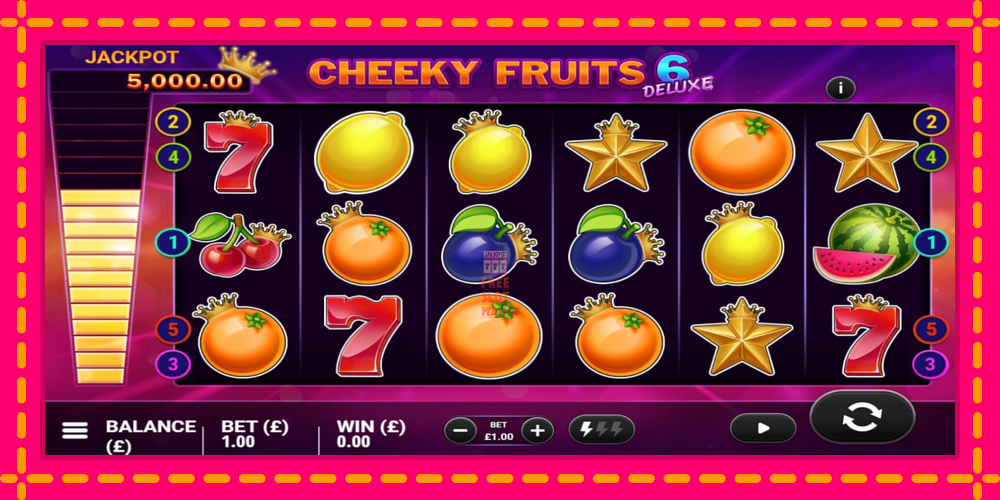 Automat Cheeky Fruits 6 Deluxe z jasną grafiką, zdjęcie 2