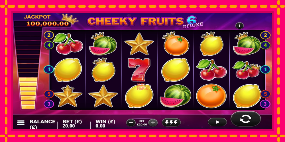 Automat Cheeky Fruits 6 Deluxe z jasną grafiką, zdjęcie 4