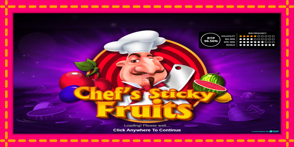 Automat Chefs Sticky Fruits z jasną grafiką, zdjęcie 1