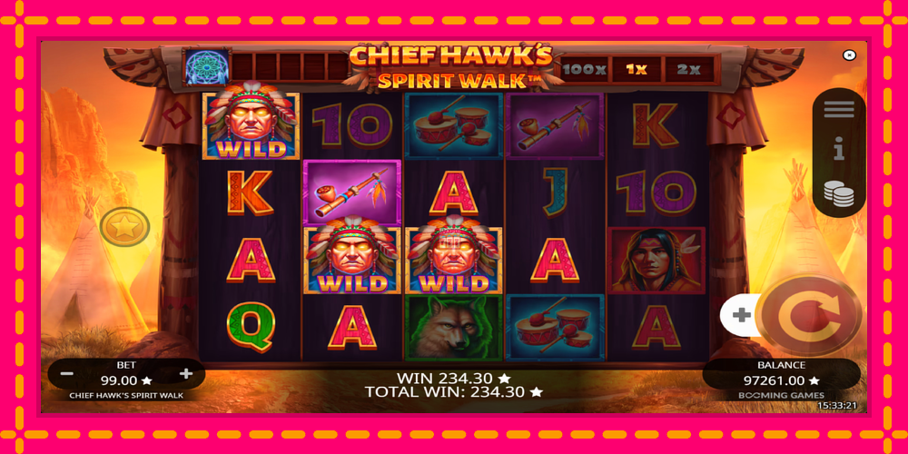 Automat Chief Hawk’s Spirit Walk z jasną grafiką, zdjęcie 4