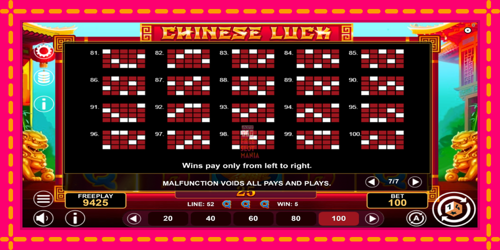 Automat Chinese Luck z jasną grafiką, zdjęcie 7