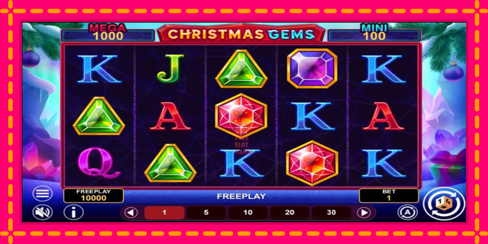 Automat Christmas Gems Hold & Win z jasną grafiką, zdjęcie 2