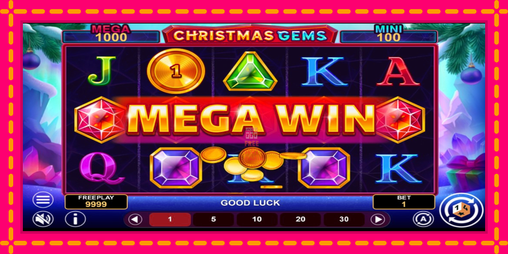 Automat Christmas Gems Hold & Win z jasną grafiką, zdjęcie 3