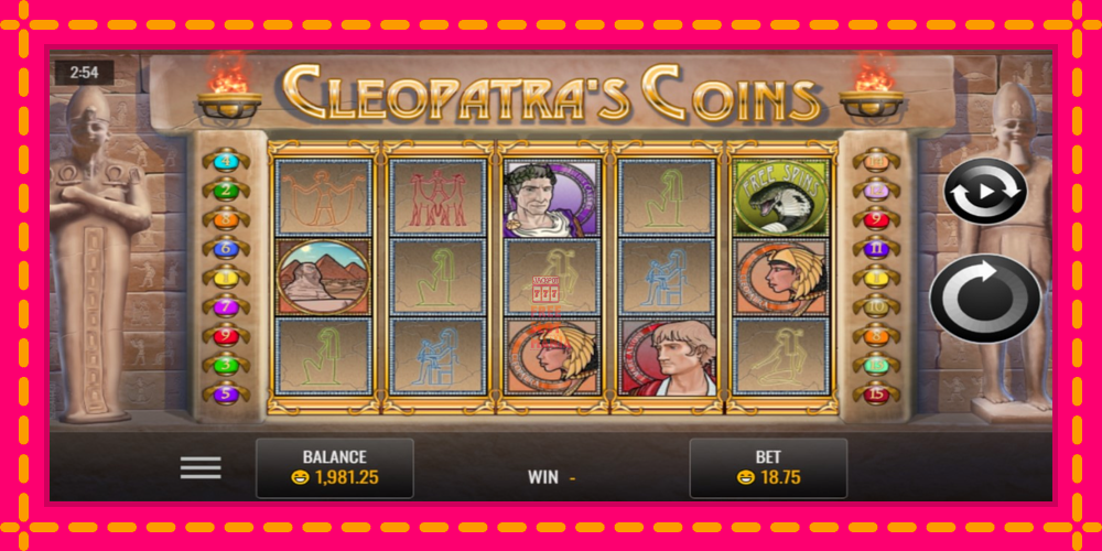 Automat Cleopatra’s Coins z jasną grafiką, zdjęcie 1