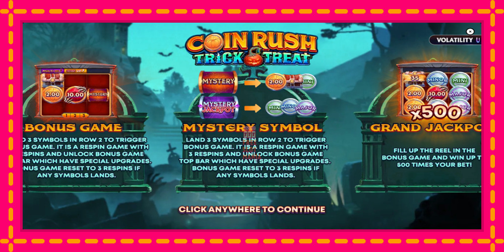 Automat Coin Rush: Trick o Treat z jasną grafiką, zdjęcie 1