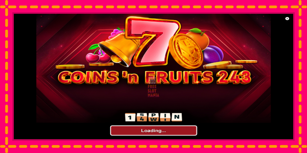 Automat Coinsn Fruits 243 z jasną grafiką, zdjęcie 1