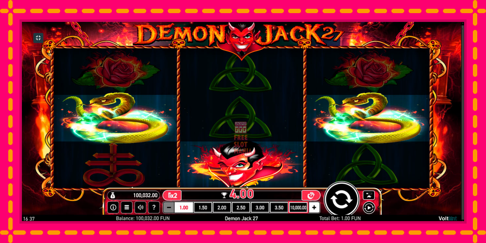 Automat Demon Jack 27 z jasną grafiką, zdjęcie 6