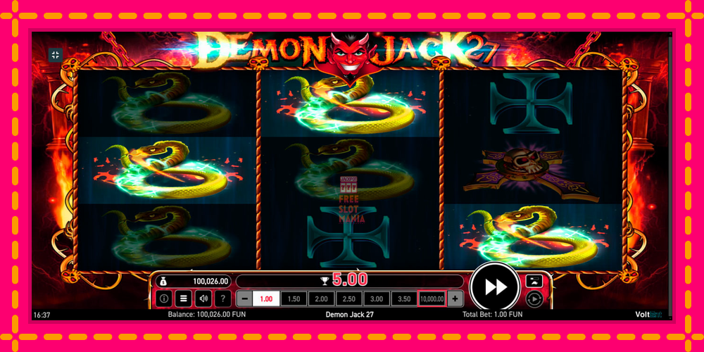 Automat Demon Jack 27 z jasną grafiką, zdjęcie 7