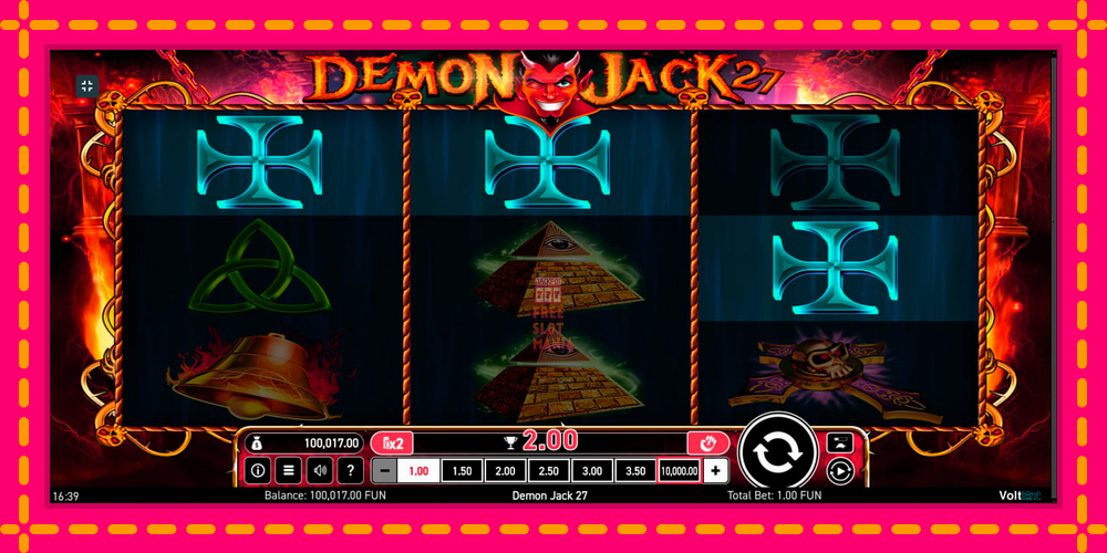 Automat Demon Jack 27 z jasną grafiką, zdjęcie 8