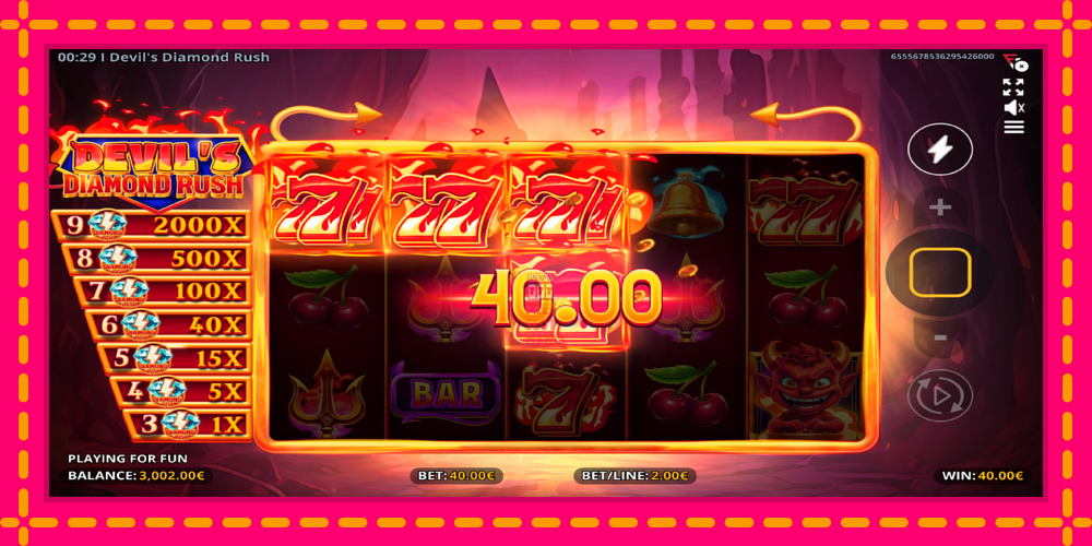 Automat Devils Diamond Rush z jasną grafiką, zdjęcie 4